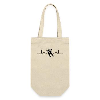 Latin Dancing Couple Heartbeat Dancer - Gift Bag for Bottles - nature - Front