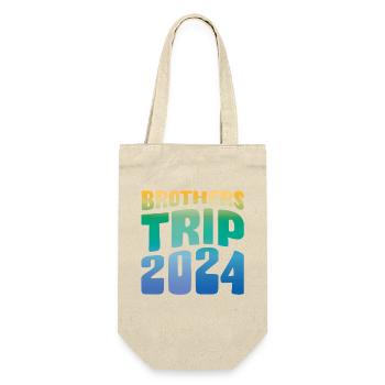 Brothers Trip 2024 - Geschenkbeutel für Flaschen - Natur - Vorne