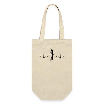 Ballet, Danseur, Battement de cœur, Ecg, Ballerine - Sac à bouteille - nature - Devant