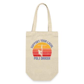 American Lineman Powerline Worker Design - Gift Bag for Bottles - nature - Front