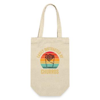 Facilement distrait par les churros - Sac à bouteille - nature - Devant