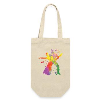 Danseuse d’aquarelle de couple de danse latine - Sac à bouteille - nature - Devant
