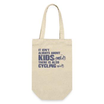 Cargo Bike Parents Bicycle Cargobike - Gift Bag for Bottles - nature - Front