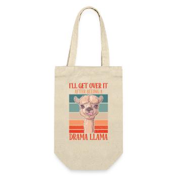 Drama Llama I'll Get Over It Alpaca - Gift Bag for Bottles - nature - Front