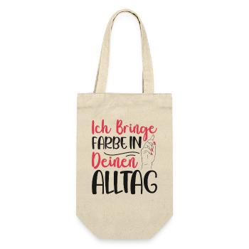 I Bring Paint Painter Dad Varnisher - Gift Bag for Bottles - nature - Front