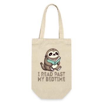 I read after bedtime read sloth - Gift Bag for Bottles - nature - Front