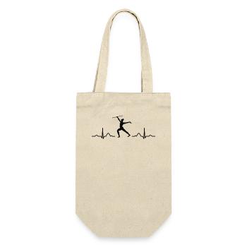 Gymnastikstab Ekg Rhythmische Sportgymnastik - Geschenkbeutel für Flaschen - Natur - Vorne