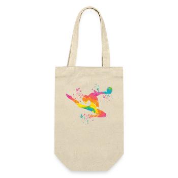 Gymnast with ball rhythmic gymnastics - Gift Bag for Bottles - nature - Front