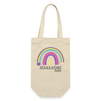 Back to school First day of school school child 2024 - Gift Bag for Bottles - nature - Front