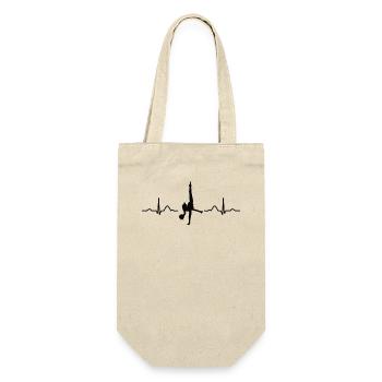 Gymnast with ball rhythmic gymnastics - Gift Bag for Bottles - nature - Front