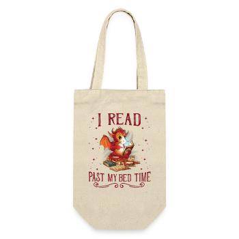 Je lis après le coucher lire dragon - Sac à bouteille - nature - Devant