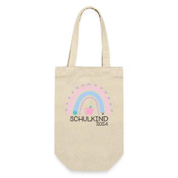 Start of school enrollment school child 2024 - Gift Bag for Bottles - nature - Front