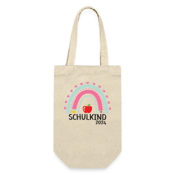 Start of school enrollment school child 2024 - Gift Bag for Bottles - nature - Front