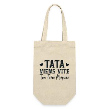 Tata Viens Vite Ton Frère M'épuise - Sac à bouteille - nature - Devant