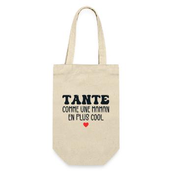 Tante Comme Une Maman Cool Humour Tata Cadeau - Sac à bouteille - nature - Devant
