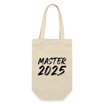 Master 2025 - Geschenkbeutel für Flaschen - Natur - Vorne
