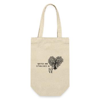 Love - Geschenkbeutel für Flaschen - Natur - Vorne