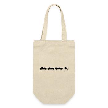 I My Followers Bicycle Cyclist Road Bike - Gift Bag for Bottles - nature - Front