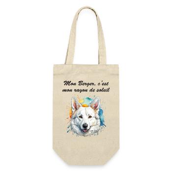Berger blanc Suisse rayon de soleil - Sac à bouteille - nature - Devant