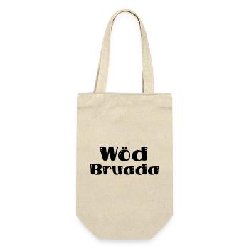 Wöd Bruada Österreich toller Bruder Österreich - Geschenkbeutel für Flaschen - Natur - Vorne