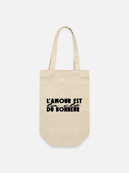L'amour est la clé du bonheur. - Sac à bouteille - nature