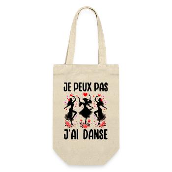 J'Peux Pas J'ai Danse Idée Cadeau Danseuse Drôle - Sac à bouteille - nature - Devant