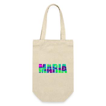 First name Maria in colorful capital letters - Gift Bag for Bottles - nature - Front