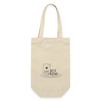 Best Friend / Dog / Man's Best Friend - Gift Bag for Bottles - nature - Front