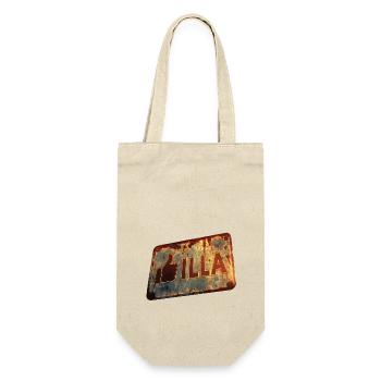 Vintage "GIlla" sign with a retro touch - Gift Bag for Bottles - nature - Front