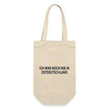 Ich war noch nie in Ostdeutschland - Geschenkbeutel für Flaschen - Natur - Vorne