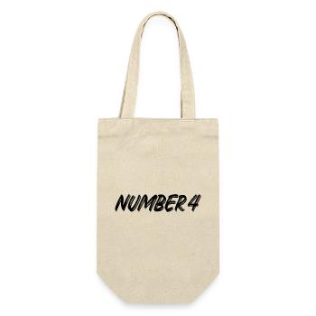 Numéro 4 - quatre - quatrième - quatrième - 4 - numéro 4 - Sac à bouteille - nature - Devant