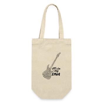 Music electric guitar is in my dna english - Gift Bag for Bottles - nature - Front