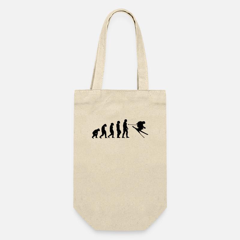 Tshirt Ski Evolution - Sac à bouteille - nature