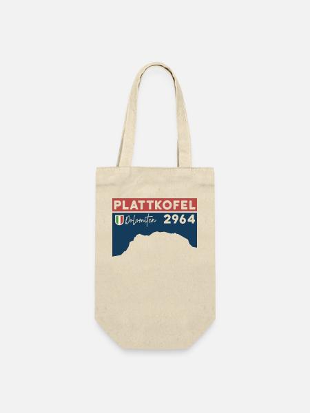 Plattkofel Höhe Klettersteig Umrundung Dolomiten - Geschenkbeutel für Flaschen - Natur