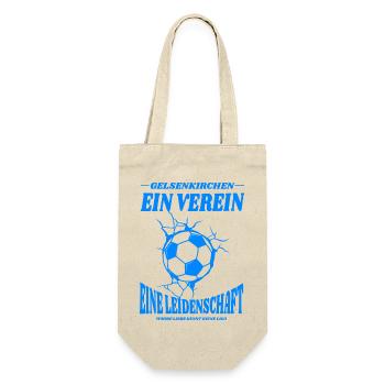 Gelsenkirchen Fußball Spruch Geschenk - Geschenkbeutel für Flaschen - Natur - Vorne