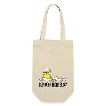 sein oder nicht sein - Geschenkbeutel für Flaschen - Natur - Vorne