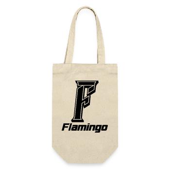 FLAMINGO - Geschenkbeutel für Flaschen - Natur - Vorne