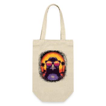 Quote DJ Funny Sayings Dancing Penguin Bird Dance - Gift Bag for Bottles - nature - Front