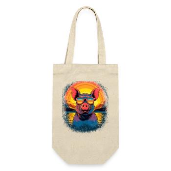 Awesome Jokes Pork Present Animal Shelter - Gift Bag for Bottles - nature - Front