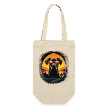 joke gift idea chihuahua owner animal lover - Geschenkbeutel für Flaschen - Natur - Vorne