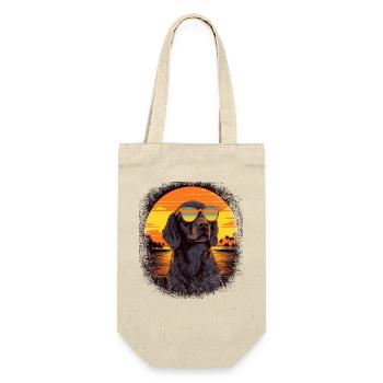beagle lover gift beagle father gift idea - Geschenkbeutel für Flaschen - Natur - Vorne
