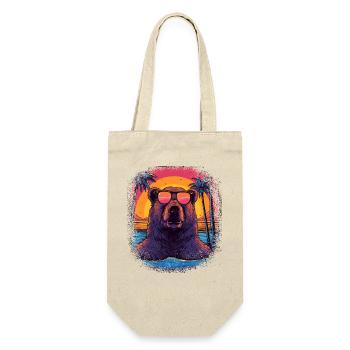humor gift idea funny sayings mammal fun joke - Geschenkbeutel für Flaschen - Natur - Vorne