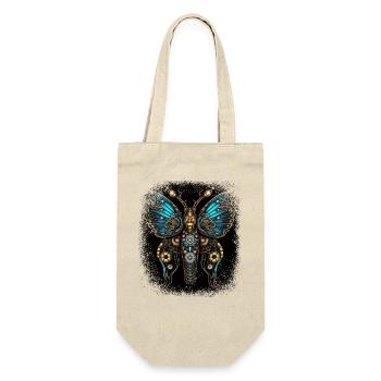 papillons présent idée esthétique citation verte - Sac à bouteille - nature - Devant