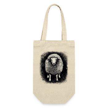 Déclaration Humour Moutons nés en novembre Idée cadeau - Sac à bouteille - nature - Devant