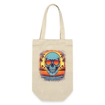 Statement Biker Shirt Geek Death - Gift Bag for Bottles - nature - Front