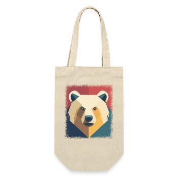 statement dabbing birthday present idea dead - Geschenkbeutel für Flaschen - Natur - Vorne