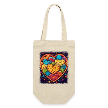 peace sign bird funny love jokes heart bday - Gift Bag for Bottles - nature - Front