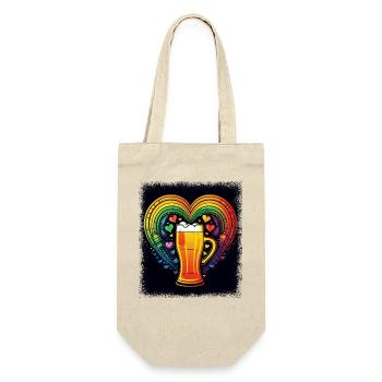 beer sheba brewery beer art sorority beer saying - Geschenkbeutel für Flaschen - Natur - Vorne
