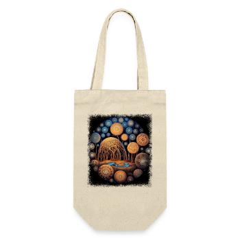 Peace Symbol Fun Pride Green Birthday Joke - Gift Bag for Bottles - nature - Front
