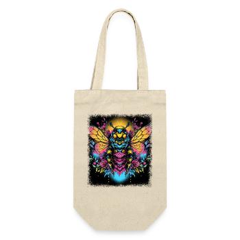 animal lover bee animal welfarists quote queen - Geschenkbeutel für Flaschen - Natur - Vorne